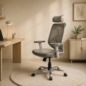 Premium High Back Mesh Office Chair ( Cream )