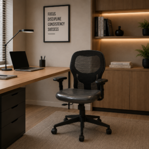 Matrix Mid-Back Office Chair with Fixed Handle & Chrome Base